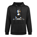 Mona Lisa DJ Funny Vaporwave Techno Rave EDM Music Party Durable Construction Hoodie