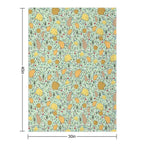 Capybaras in Green Plush Throw Blanket