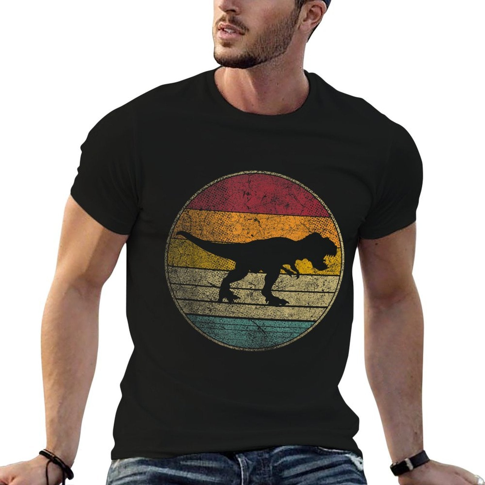 Tyrannosaurus T Rex Dinosaur Vintage Distressed Retro Style  Classic T-Shirt