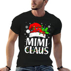 Mimi Claus Christmas Lights Pajama Family Matching  High-quality Stitching T-Shirt
