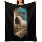 Dune Moons, Muad’Dib on Arrakis Durable Throw Blanket