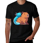 Capybara And Axolotl  Eco-friendly Material T-Shirt