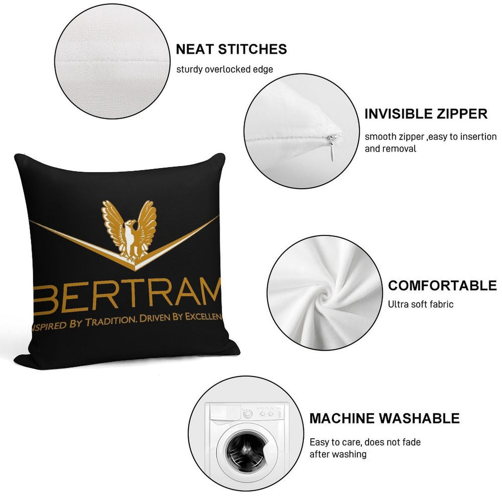 BERTRAM YACHTS Soft Anti-Pilling Throw Pillow