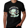 Gamesolotl Axolotl Gamer Gaming Anime  Fade-proof Color T-Shirt