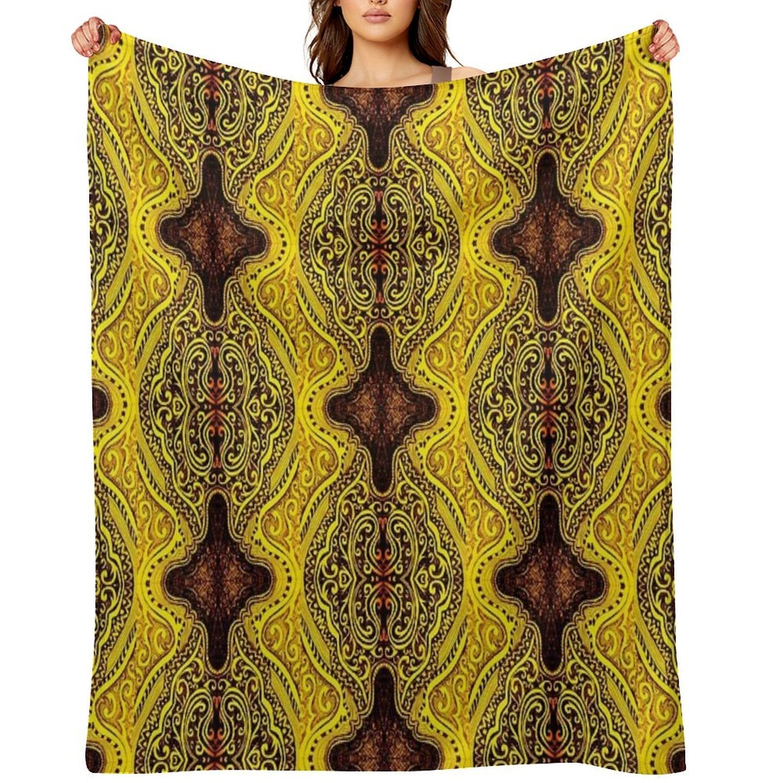 Golden Glow Multi-functional Throw Blanket