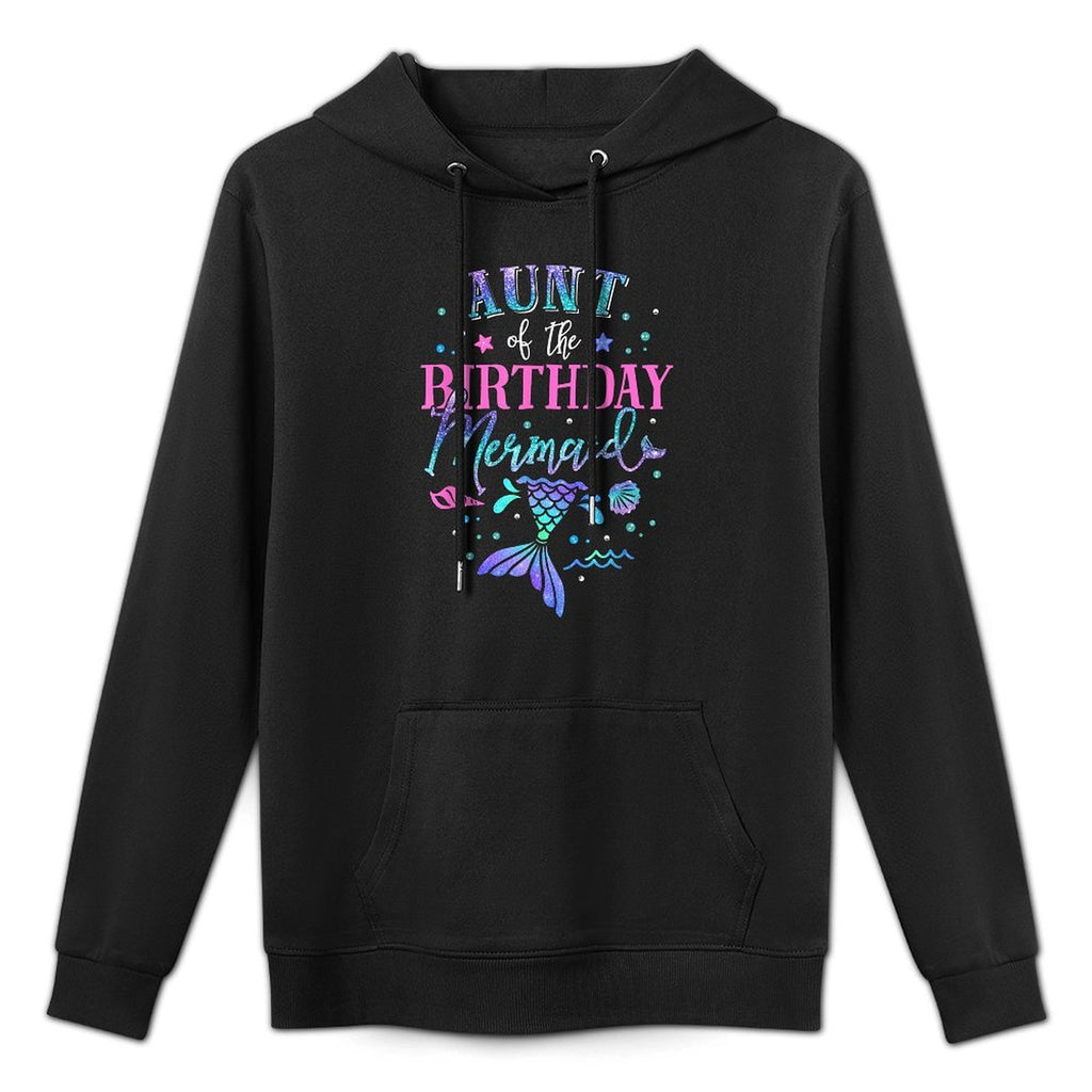 Aunt Of The Birthday Mermaid Party Matching Family Party Customizable Surface Hoodie