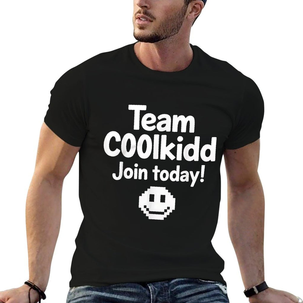 Team C00lkidd Join Today Funny Trending Quote Women Men  Heathered Texture T-Shirt