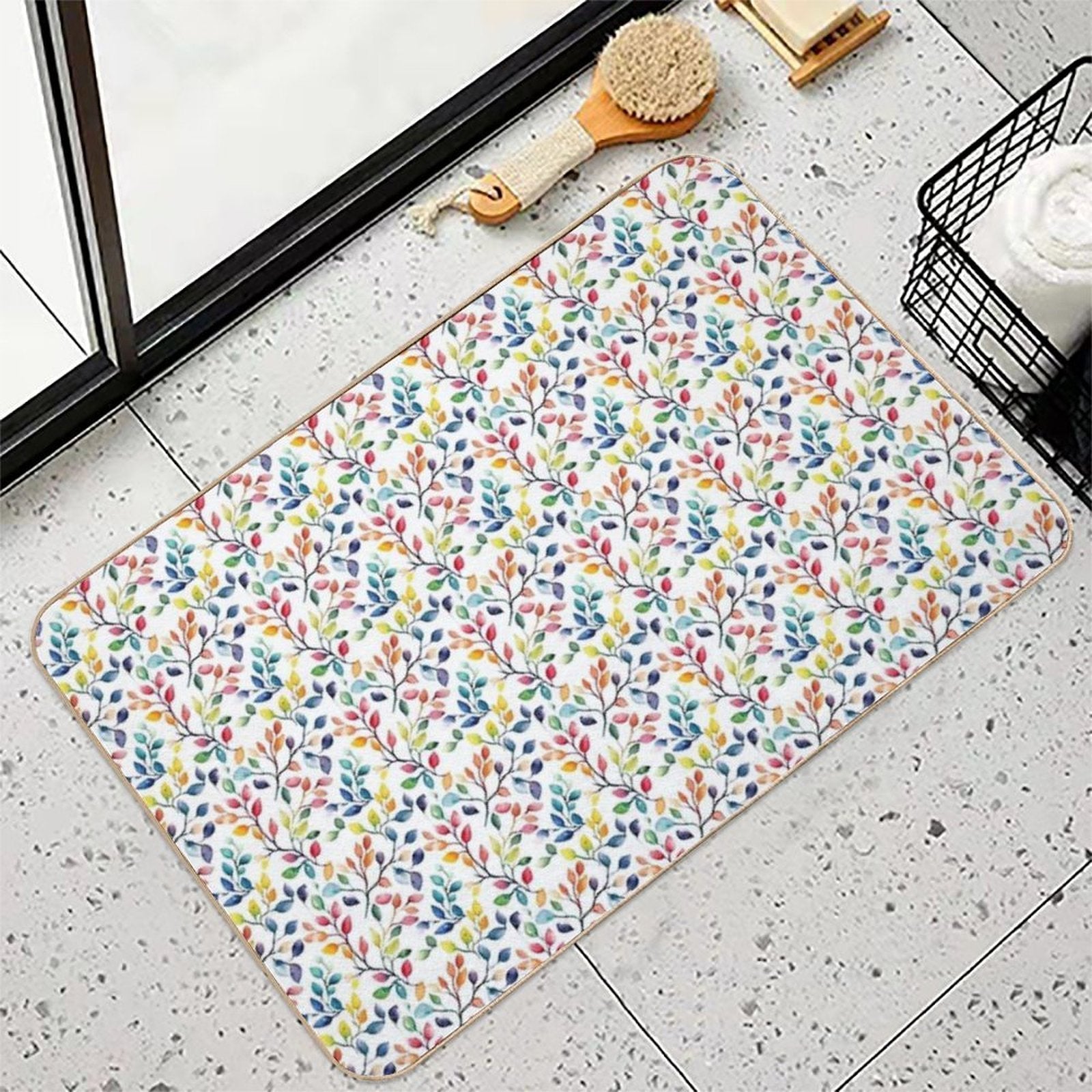 Colorful Mix  Pet-Safe Bath Mat