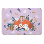 Little Fox Sleeping  Non-Slip Bath Mat