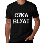 Cyka Blyat Russian Gamer Meme Cyka Blyat  Summer-ready Fabric T-Shirt