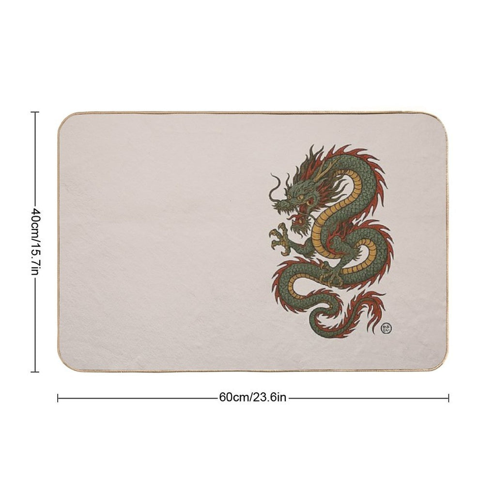 Japanese Serpentine Dragon  Toxin-Free Bath Mat