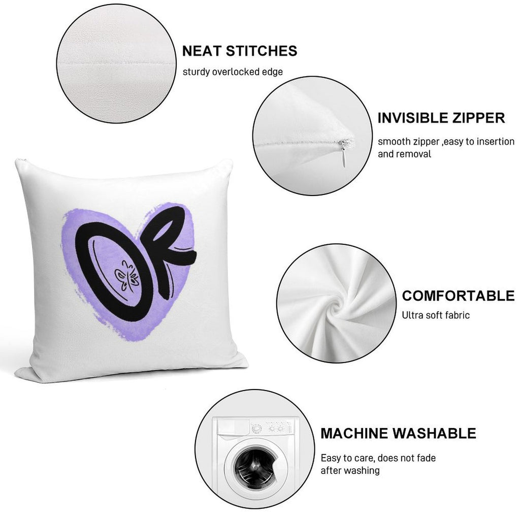 OLIVIA ‘OR’ LOGO. Soft Bedroom Essential Throw Pillow