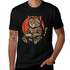Cats And Gaming for Men Women Gamer Boys  Polyester Blend T-Shirt