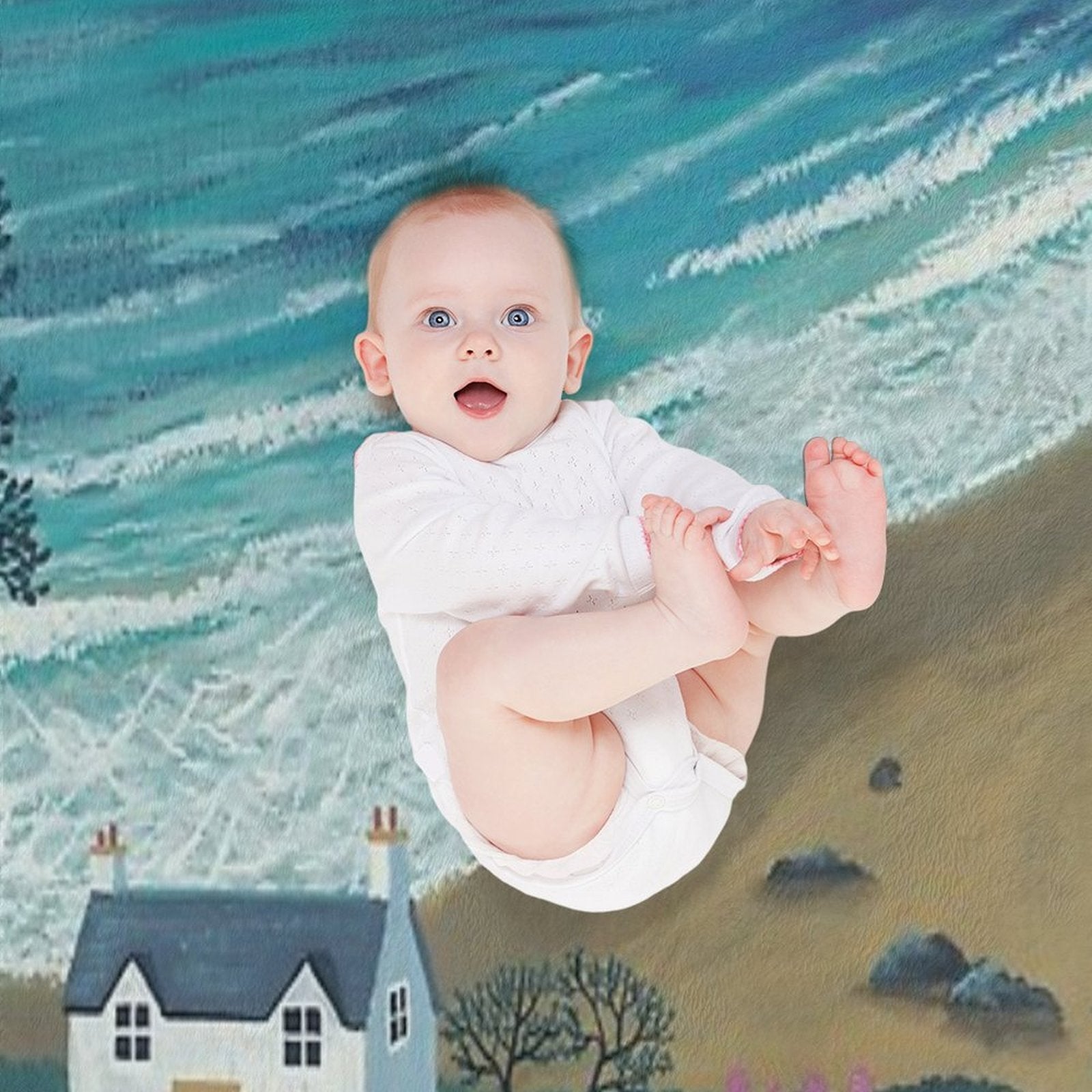 The Path to Moonlight Bay Versatility Throw Blanket