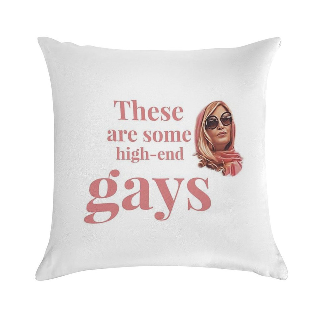 Tanya McQuoid White Lotus Quotes Soft Hidden Zipper Throw Pillow