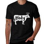 Holy Cow Funny Dairy Farmer Midwest Pride  Tagless Design T-Shirt