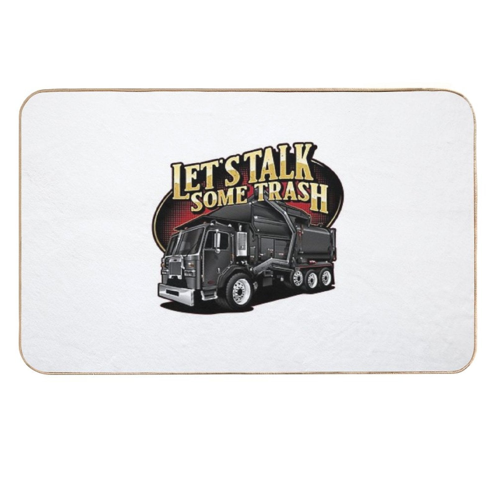 Let's Talk Some Trash Front Loader  Dirt-Trapping Bath Mat