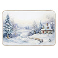 Christmas Snowy Landscape Art  Multi-Purpose Bath Mat