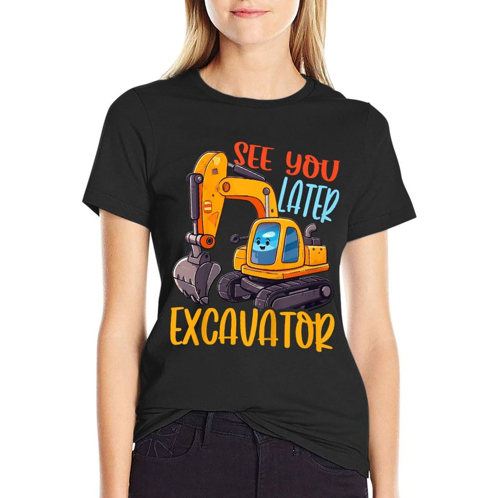 Kids Excavator - See You Later Excavator  Eco-friendly Material T-Shirt