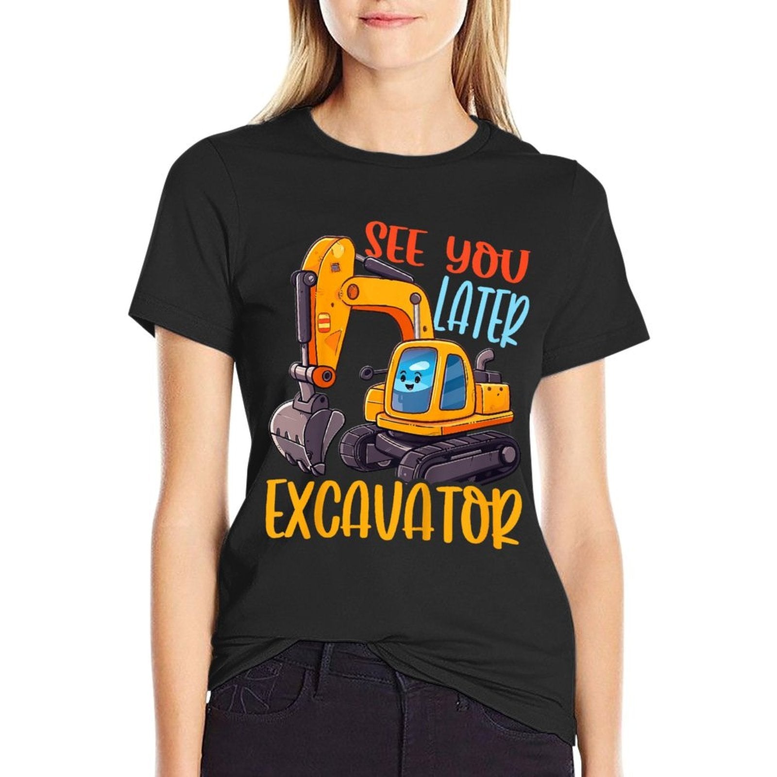 Kids Excavator - See You Later Excavator  Eco-friendly Material T-Shirt