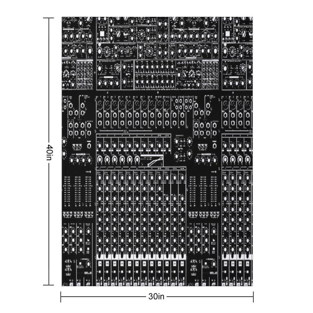 Music Producer Audio Engineer Recording Studio DJ Sound Guy Velvety-soft Throw Blanket