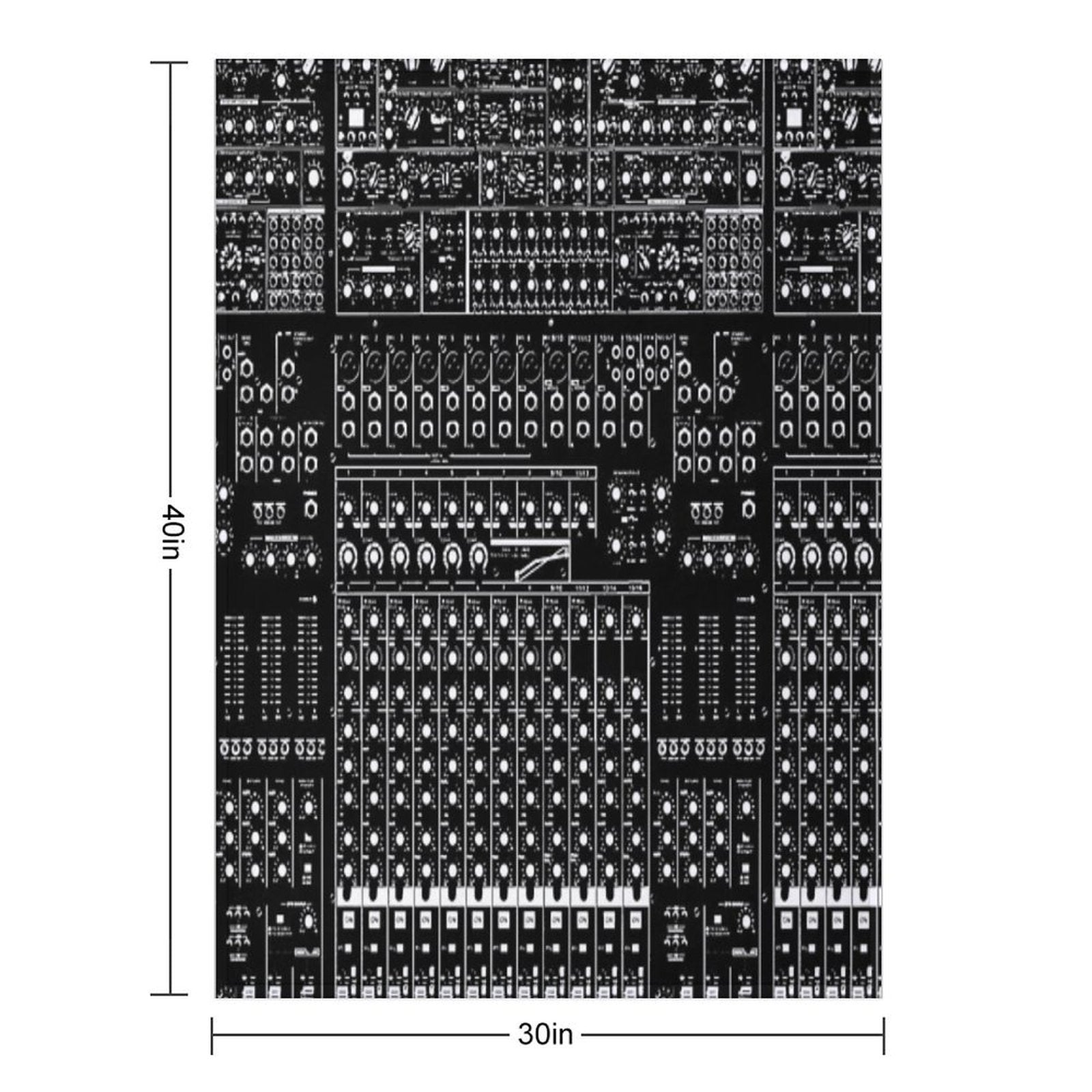 Music Producer Audio Engineer Recording Studio DJ Sound Guy Velvety-soft Throw Blanket