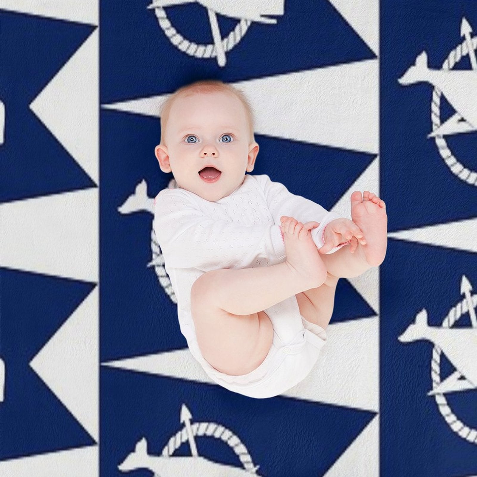 Flag of Nantucket, Massachusetts Plush Throw Blanket