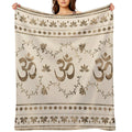 OM Symbol Ornament - Pastel Gold Durable Throw Blanket