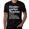 Kindergarten Teacher Definition Funny Back To School  Polyester Blend T-Shirt
