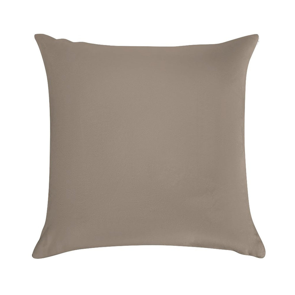Plain Neutral Shade, A Taupe Shade, Trend Forecast Nutmeg Shade. Soft Luxury Feel Throw Pillow