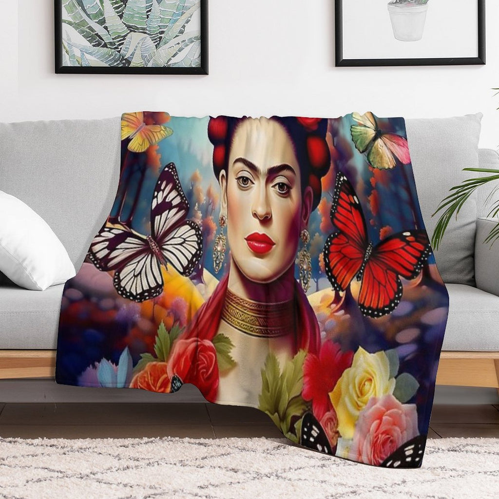 Frida Kahlo 14 Eco-conscious Throw Blanket