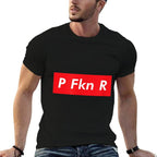 P FKN R Puerto Rico Fan Funny Meme Urban Slang Spanish Music  Rolled Sleeves T-Shirt