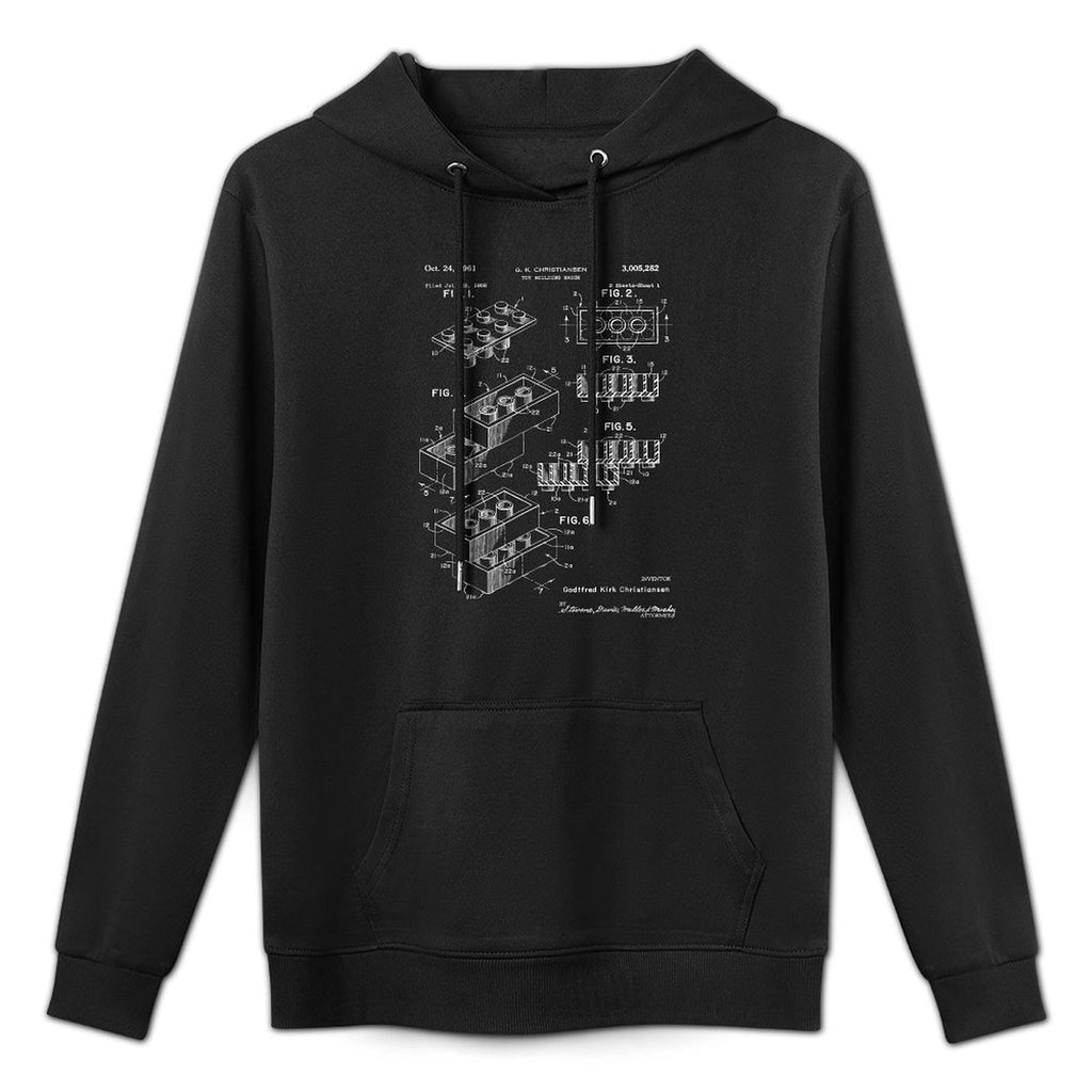 Toy Building Brick Patent T Shrink-Resistant Hoodie