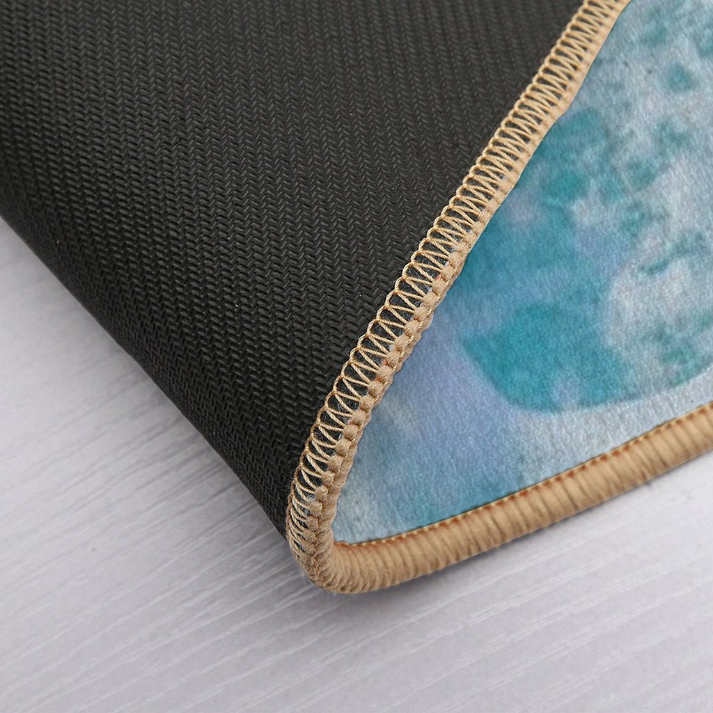 Blue Ocean Waves  Slip-Resistant Bath Mat