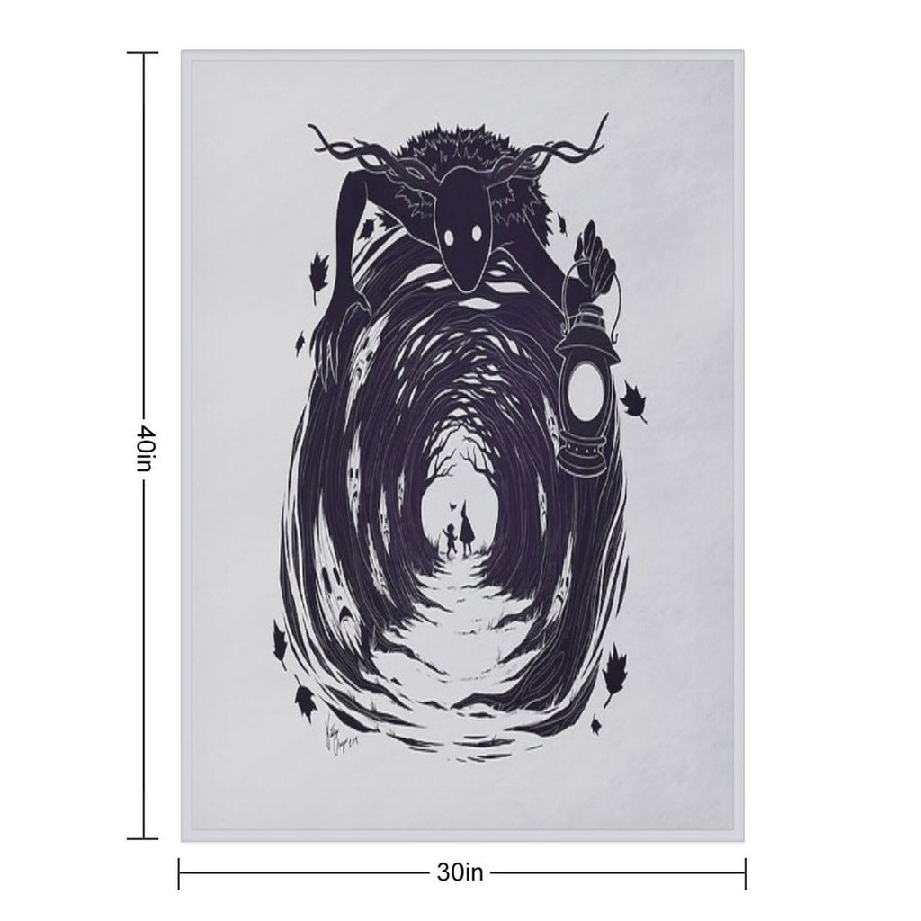 OtGW If You Go Into The Woods at Night... Plush Throw Blanket