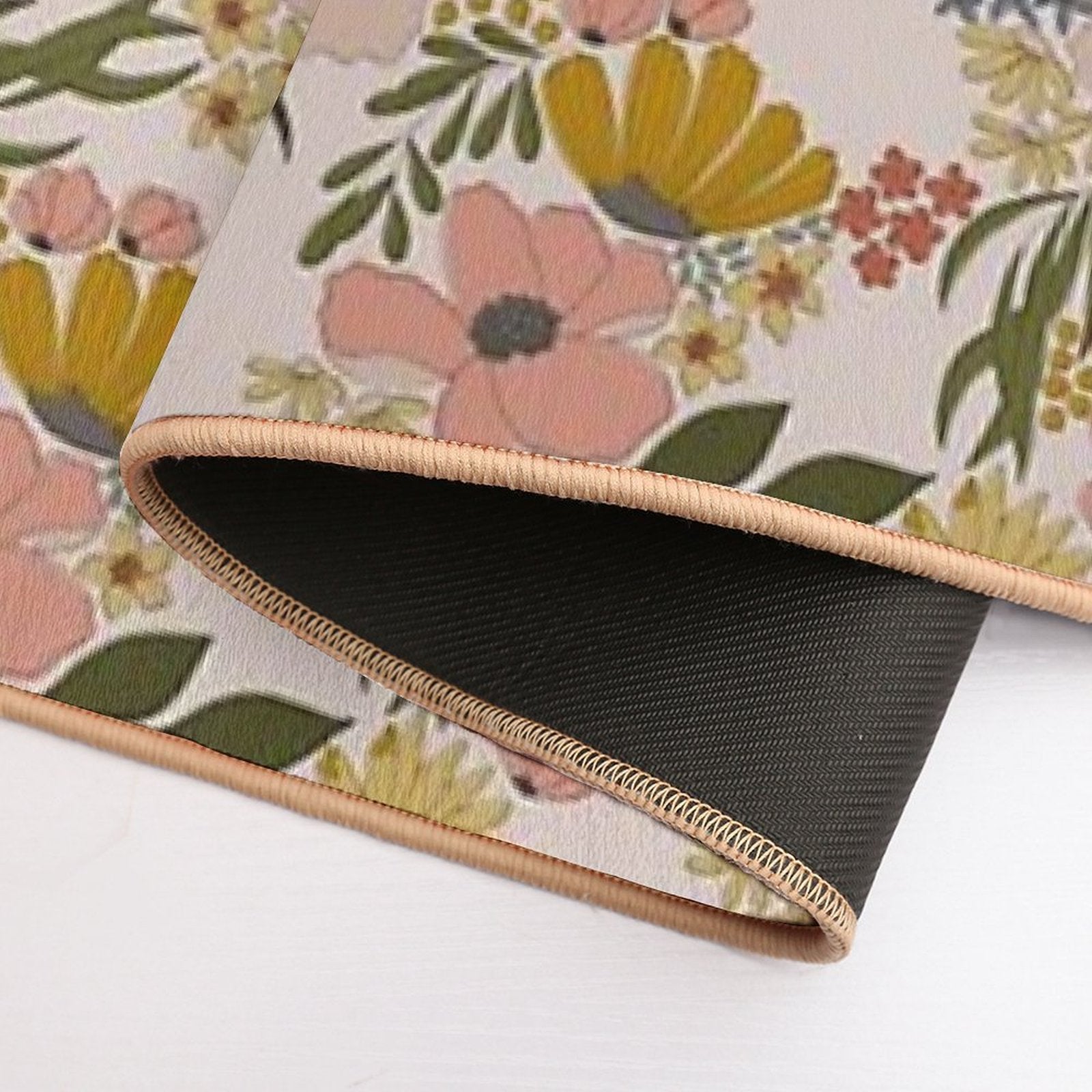 Beautiful Blossoms Floral Pattern  Anti-Trip Bath Mat