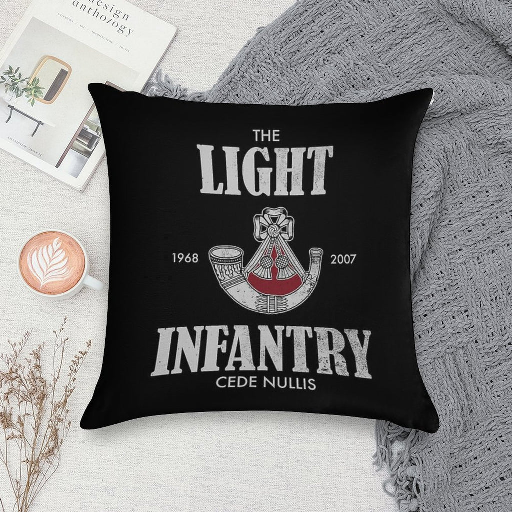 The Light Infantry (distressed) Soft Anti-Pilling Throw Pillow