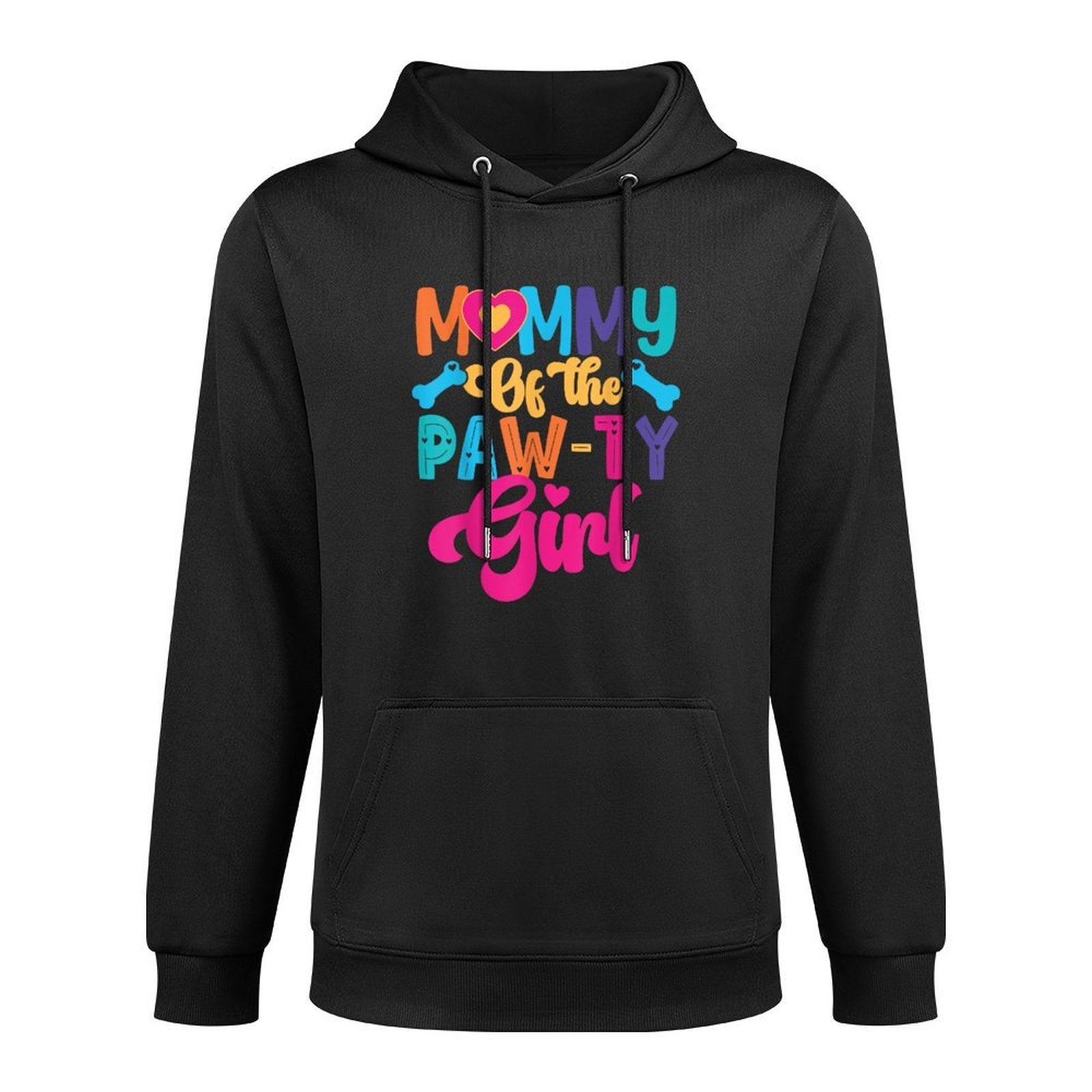 Mommy Of The Birthday Girl Dog Paw Family Matching Party All-Day Comfort Hoodie