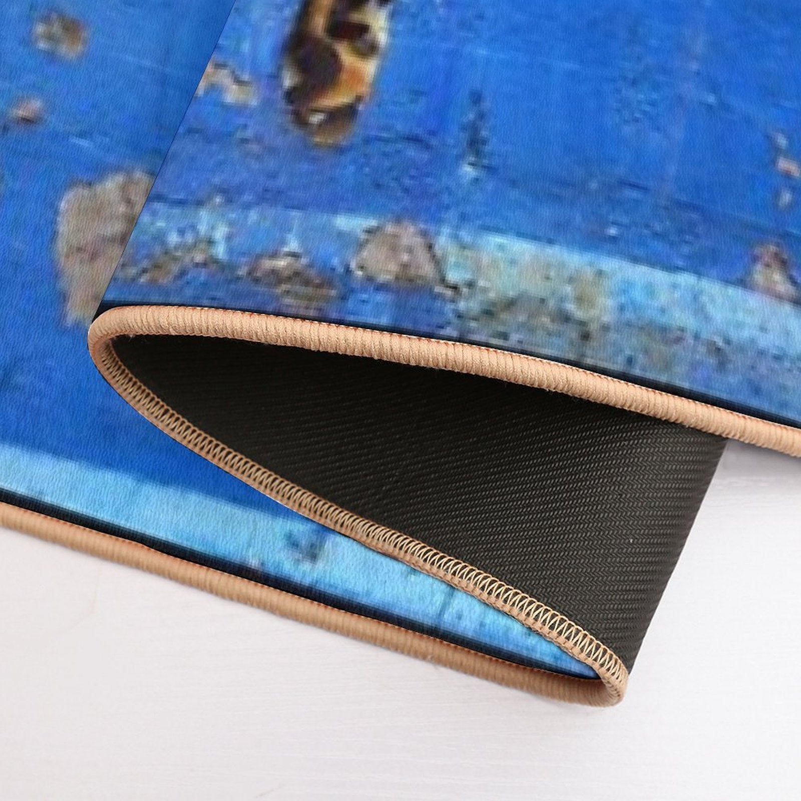 Banksy Mural Graffiti Leopard Bronx Zoo Wall  Easy Maintenance Bath Mat