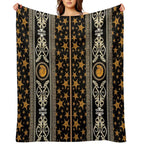 Luxury Baroque, Chain, Seashell And Starfish Print Travel-friendly Throw Blanket