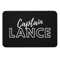 Captain Lance White Typography - Legends of Tomorrow  Repositionable Bath Mat