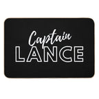 Captain Lance White Typography - Legends of Tomorrow  Repositionable Bath Mat