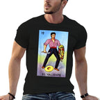 El Valiente Funny Card Mexican Lottery Card  High-quality Stitching T-Shirt