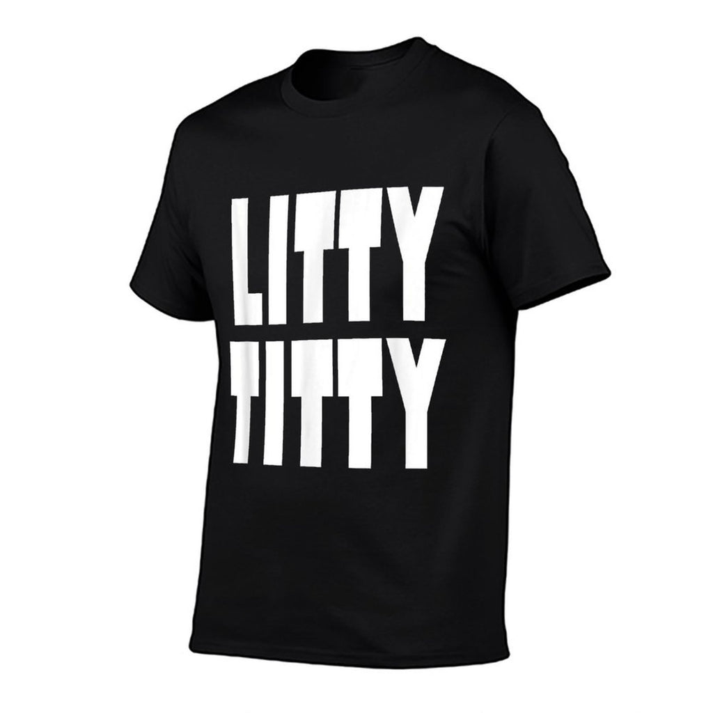 Funny Litty Titty T-shirt - College - School - Student Meme  Summer-ready Fabric T-Shirt