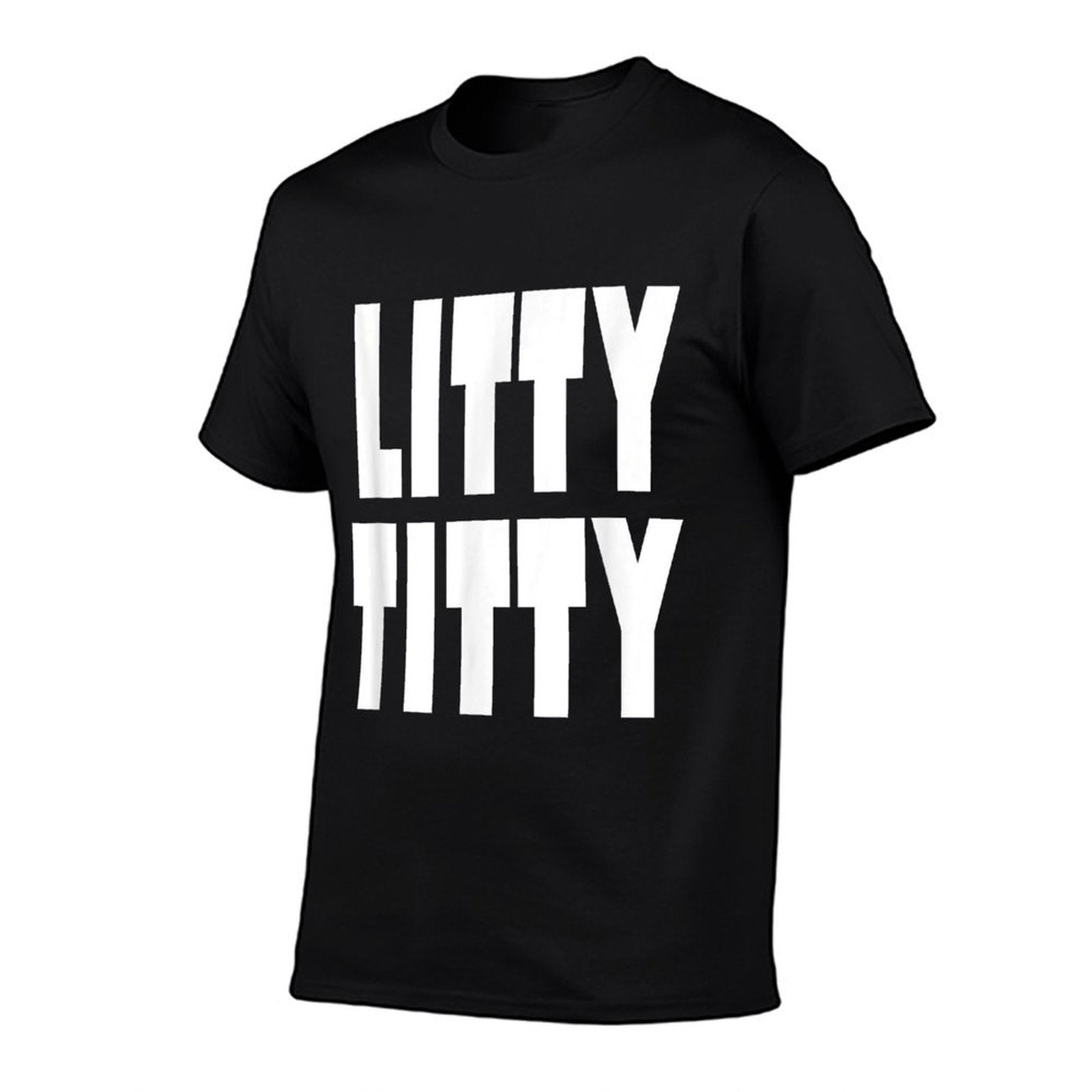 Funny Litty Titty T-shirt - College - School - Student Meme  Summer-ready Fabric T-Shirt