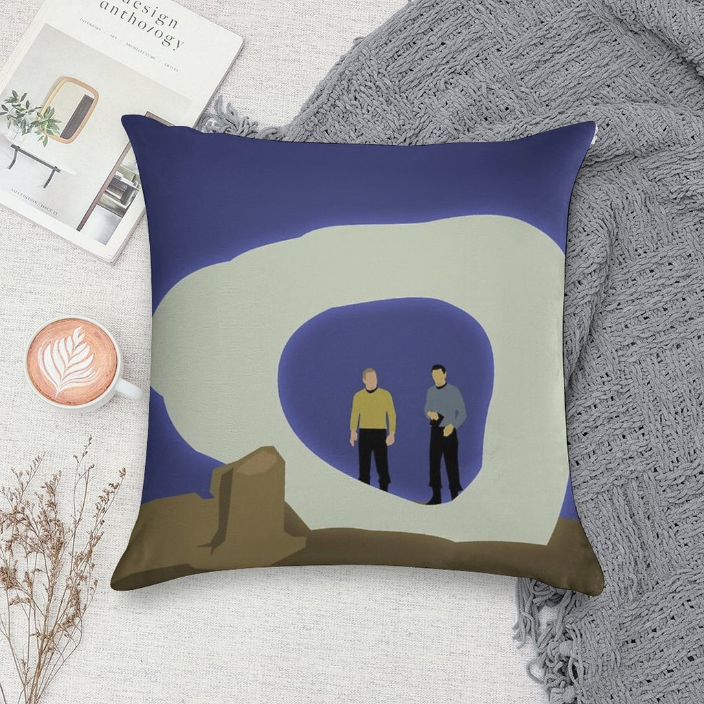 The City on The Edge of Forever Soft High-Density Material Throw Pillow