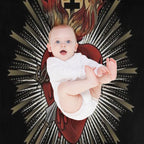 Sacred Heart of Jesus Christ Travel-friendly Throw Blanket