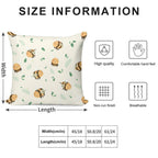 Lots of Bees Soft Shrink-Resistant Throw Pillow
