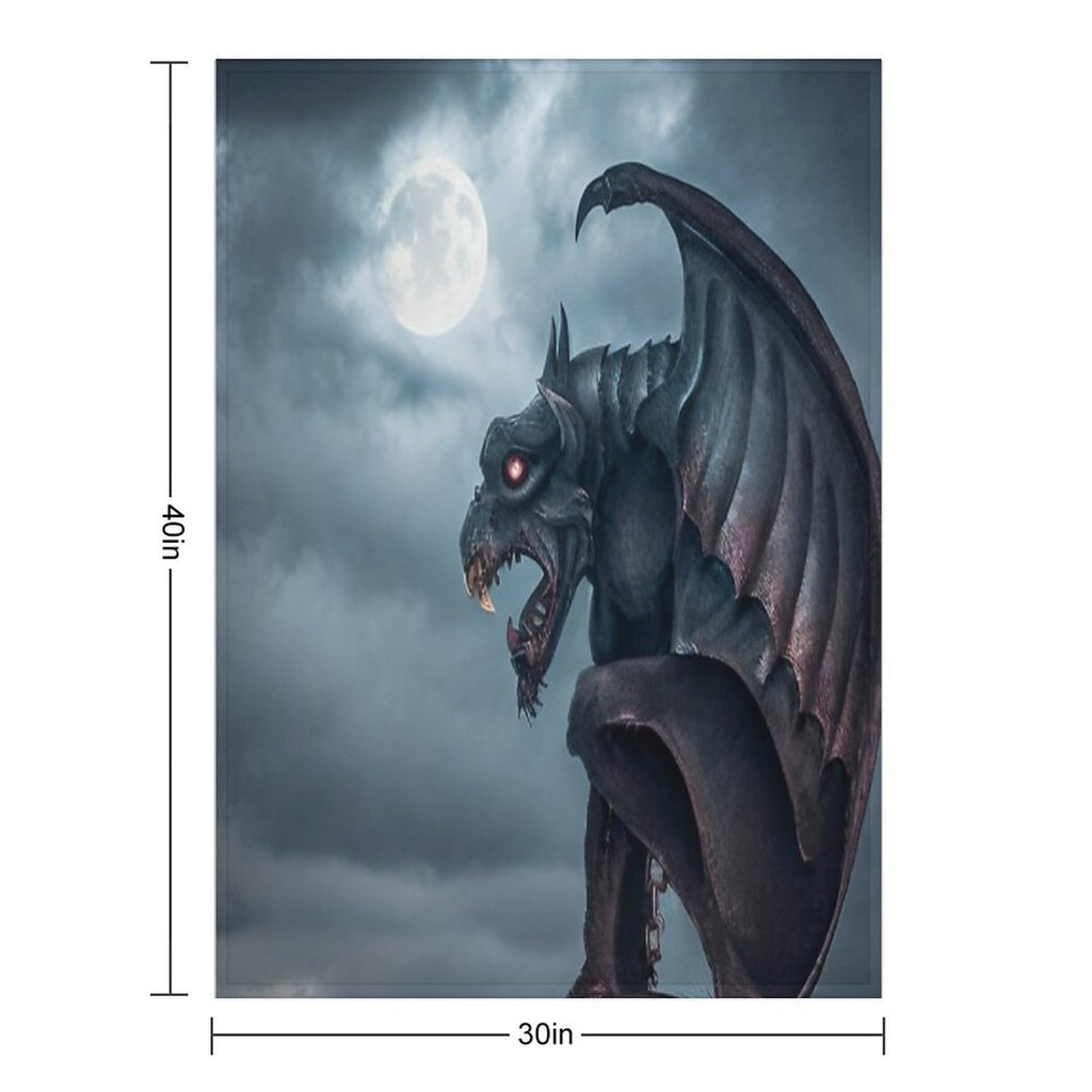 Gargoyle Machine-washable Throw Blanket