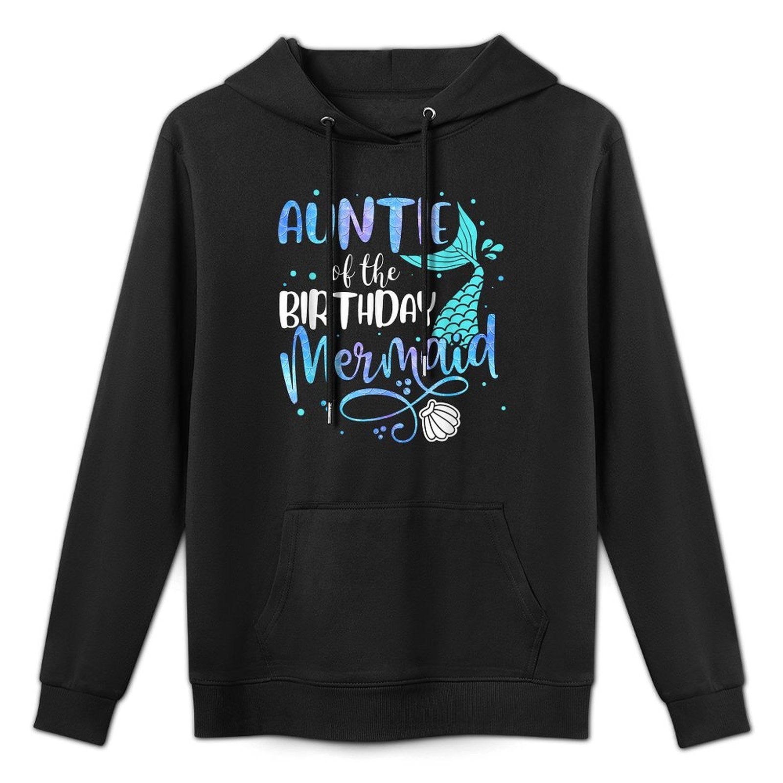 Auntie Of The Birthday Mermaid Family Matching Party Squad Casual Wear Hoodie